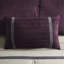 Édredon 7 pièces en faux suède - mauve très grand, coussins de broderie, 2 taies décoratives assorties, 1 jupe de lit, suède très grand lavable à la machine, motif transitionnel, lavable, coussins décoratifs