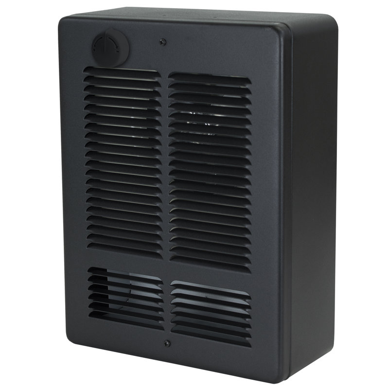 WSC WALL HTR 120V 1500-750W W/ SP STAT & GRILL BLACK