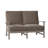 Charleston Aluminum Loveseat - Oyster-69974752-38587847-63361361