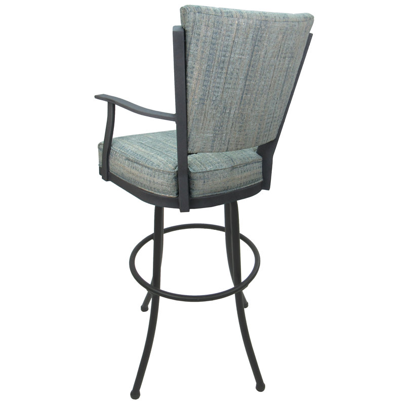  Tabouret pivotant en métal 34 po, Gris