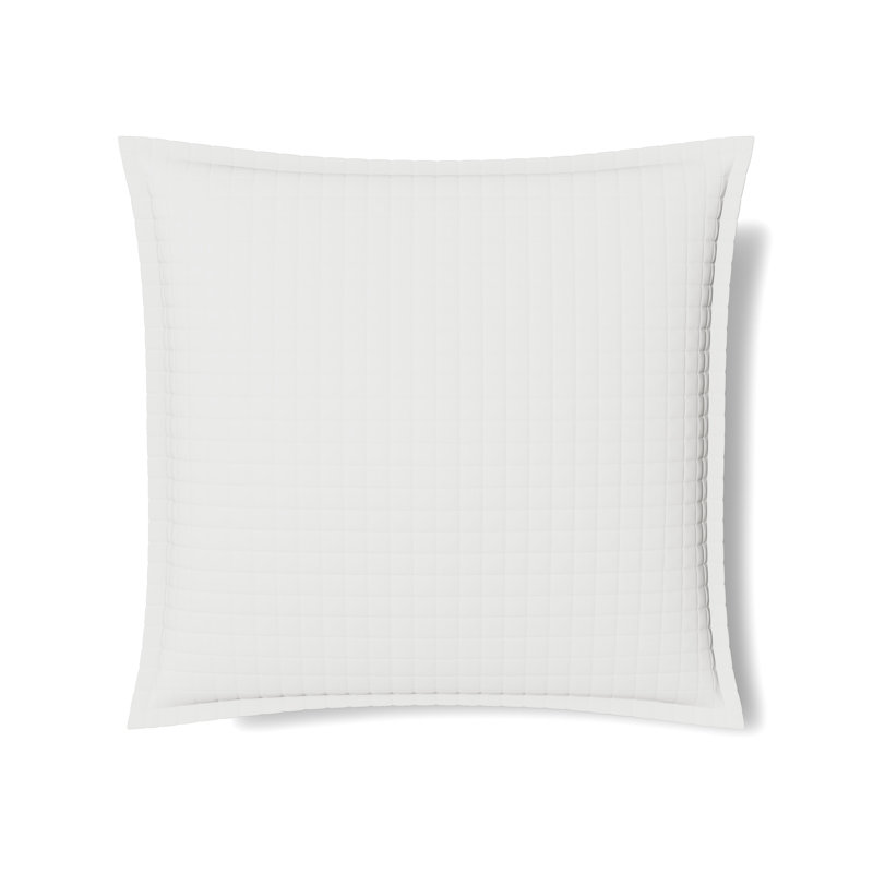 Ready-to-Bed Solid Color 100% Lyocell Sham, Euro Sham, White