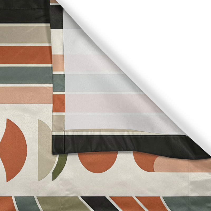 Abstract Kitchen Curtain, 55" W x 45" L