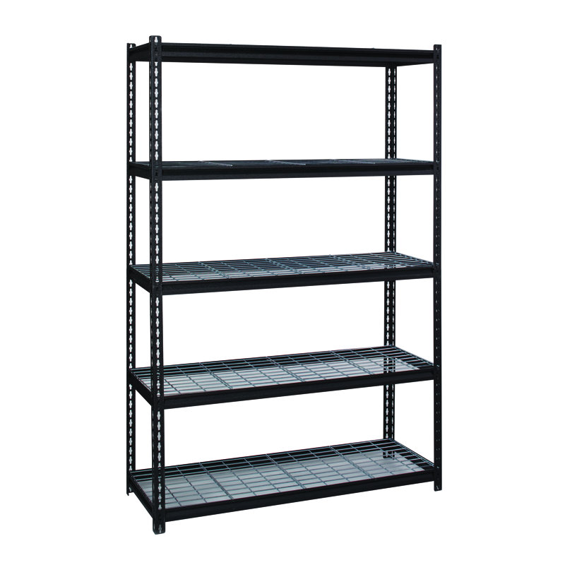 Poteau Metal Height -Adjustable Shelving Unit, 72" H x 48" W x 18" D