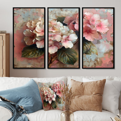 Ensemble de décorations murales Baio Hydrangea Country Charm III - Hydrangea