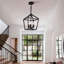 Luminaire de style lustre campagnard industriel à 3 lumières de style campagnard avec cage ouverte rustique et hauteur de suspension réglable, base E12 pour îlot de cuisine, salle à manger, vestibule, vestibule