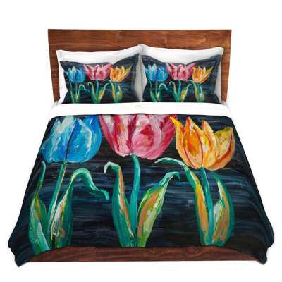 Ensemble de housse de couette tulipes