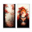 «Red Gothic», Japon, forêt, vue, II, ensemble de 2 reproductions d'art mural japonais-320336551-320336548