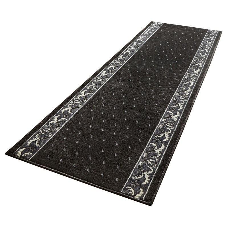 Basic Black Rug, Runner 80 x 200 cm