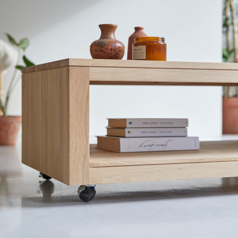 Anoa Solid Wood Single Coffee Table, 15.75" H x 43.31" L x 23.62" W