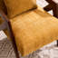 Fauteuil d'appoint rembourré en bois massif de chenille de style Mid-Century avec coussin supplémentaire Juriana-574627526