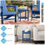 2 tables d'appoint de jardin 18 po Adirondack en PEHD résistant aux intempéries bleu marine