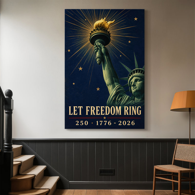 Let Freedom Ring - Toile tendue avec châssis - Prêt à accrocher, 40X60