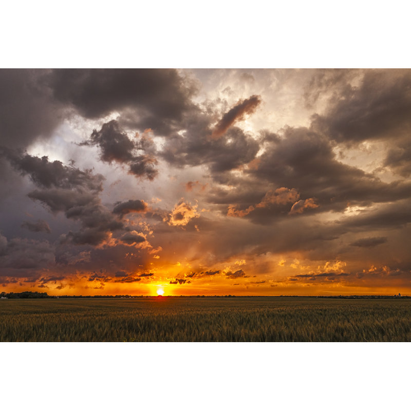 Coucher de soleil «Fly-Away»: désintégrateur de nuages orageux se dispersant au coucher du soleil, H 8 po x l 12 po
