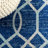 Oakden Ogee Fretwork Blue/Gray Rug-1608185757