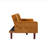 Modern 4-Seater Convertible Folding PU Leather Sofa Bed With Solid Wood Frame & Detachable Wood Legs For Living Room And Bedroom