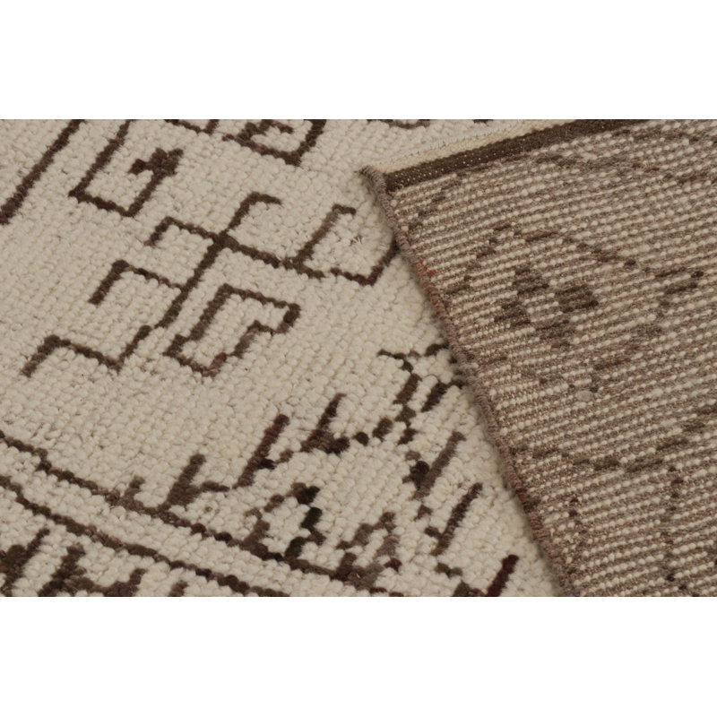 Moroccan Handmade Kilim Wool Geometric Area Rug, Rectangle 10' x 14'