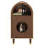 Enclos pour litière pour chats 21, litière de luxe à deux niveaux, refuge confortable pour 2 chats, design moderne en forme d'arche et construction en bois massif, assemblage robuste avec support
