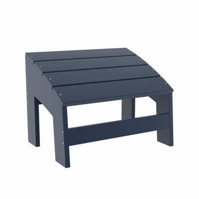 Tabouret d'extérieur Crystal Harbor - Repose-pieds de patio en PEHD toutes saisons recyclé pour chaises Adirondack