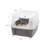 Open-Top Plastic Cat Litter Box with Shield with Scoop-1210920122