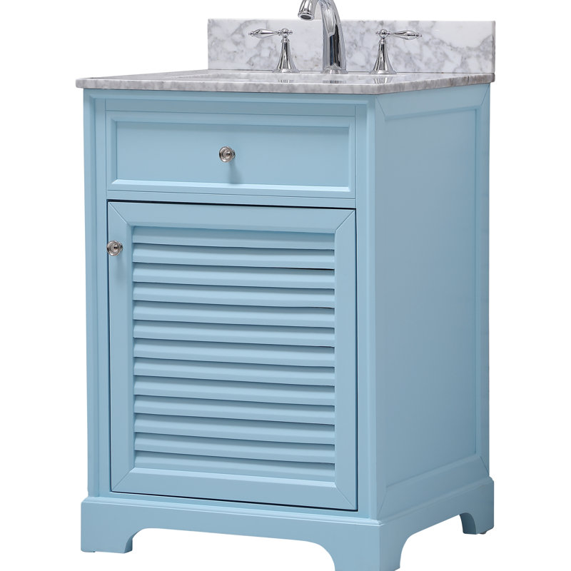 Ensemble de meuble-lavabo simple 24 po Closter, Bleu poudré