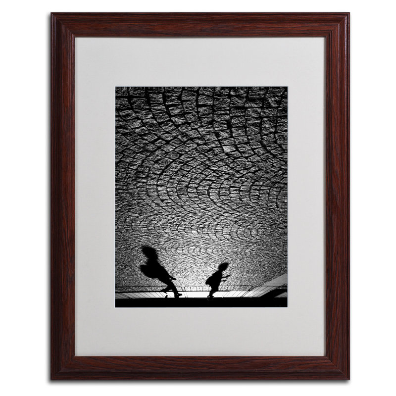 Abstract Contemporary Framed Canvas Art, 14" x 11"