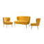 Ensemble de salon configurable en velours 3 pièces Leona-1824284056