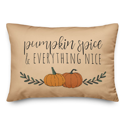  Housse et insert de coussin rectangulaire Pumpkin Spice