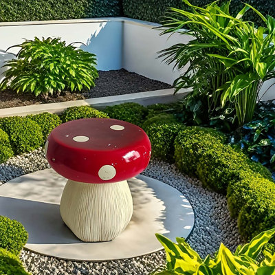 Mushroom Model Statue End Table