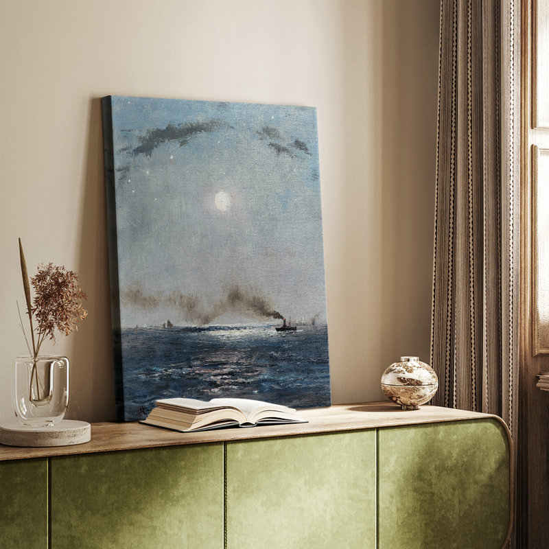 Paysage rétro Cxxvi - Cavas enveloppés de galerie, H 18 po x l 12 po