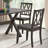 Modern Sleek Dining Chairs with Geometric High Back-1047210289