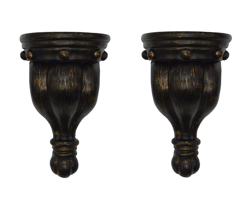 Calera Resin Mounting Bracket, Burnt Gold