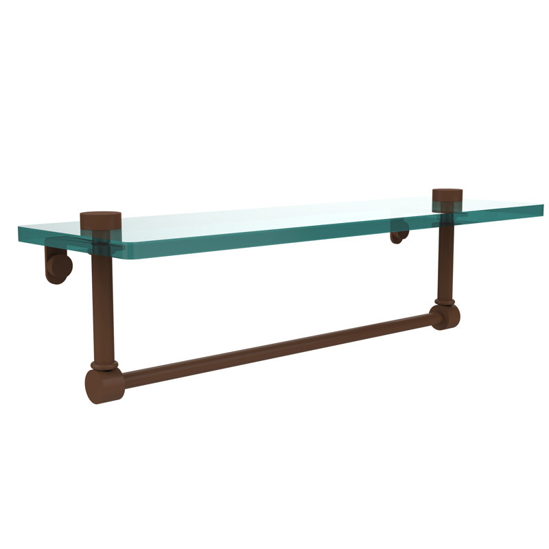 Tablette avec porte-serviettes Gober, 16 po, Bronze antique