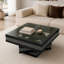 Table basse à motif de diamants broyés
