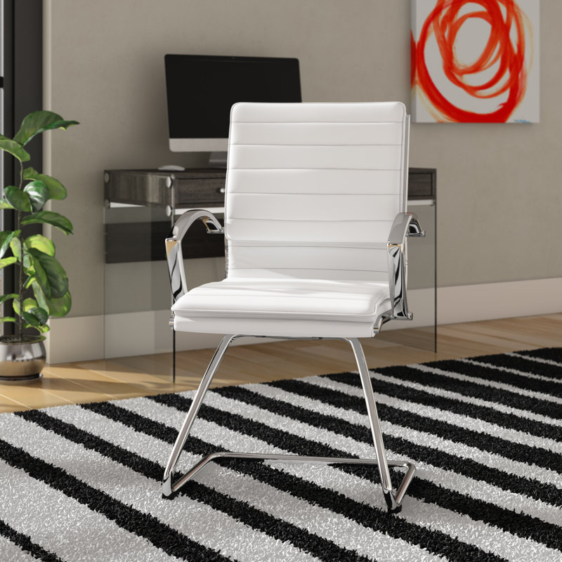 Pro-Line II Conference Chair, White Faux Leather