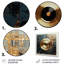 Disque vinyle doré et gris Melody I - Disques vinyle, art mural en métal-1457875408