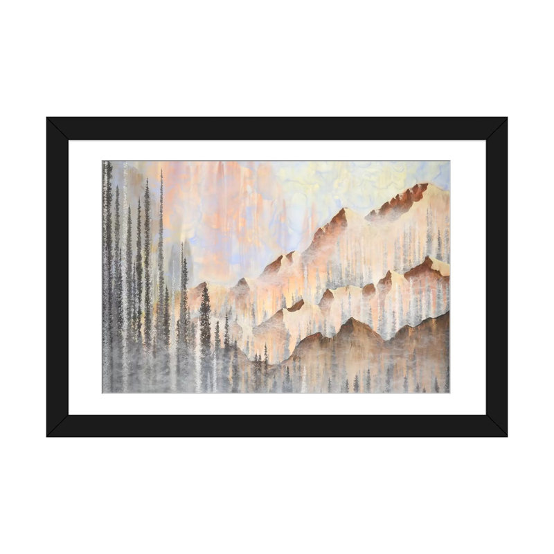 «Afterburn» par Emily Magone, reproduction sur toile tendue sur châssis, H 16 po x l 24 po x P 1 po, Blanc