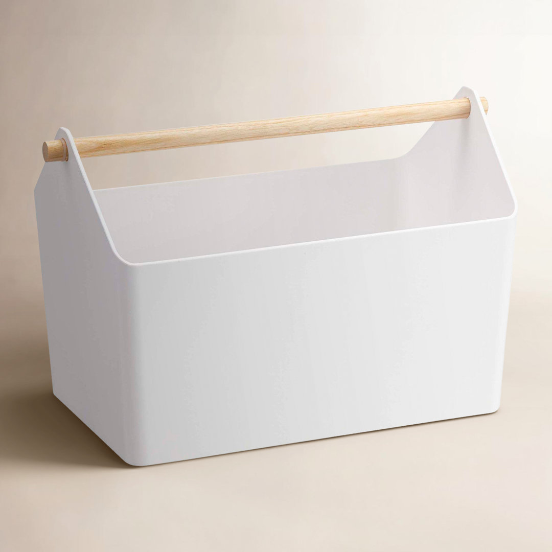 Yamazaki Home Storage Organizer With Wood Handle Yamazaki Home 