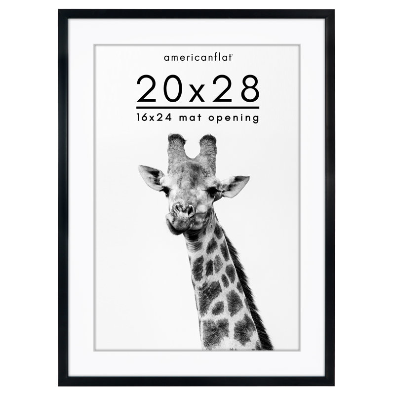 Cadre photo Americanflat, 20 po x 28 po, Blanc, Rectangulaire