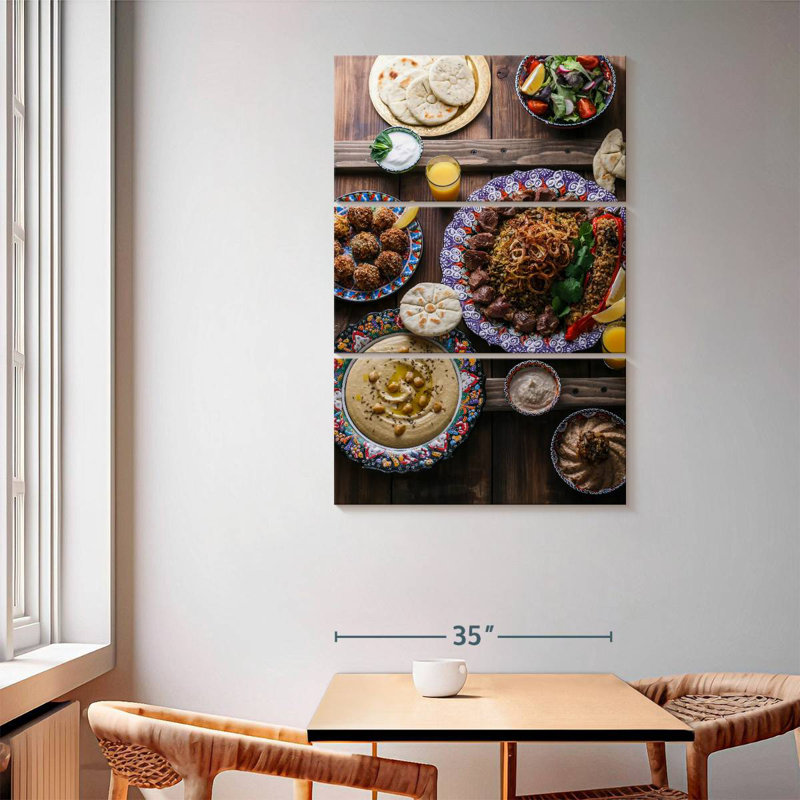 Yarlin Middle Eastern Meze, 65" H x 42" W