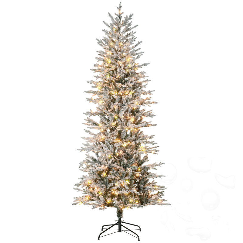 7.5Ft Tall Prelit Artificial Christmas Tree