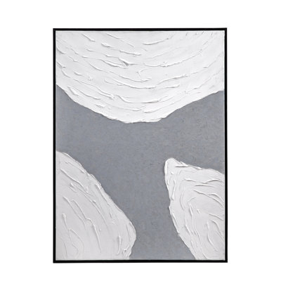 Art sur toile encadré avec moulure en bois noir Osceola