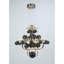 Lustre à niveaux en cristal clair avec détails en verre. Bleu royal-86706881-86706884-86706889