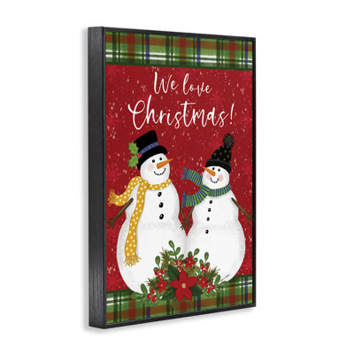We Love Christmas, estampe numérique encadrée par Annie Lapoint