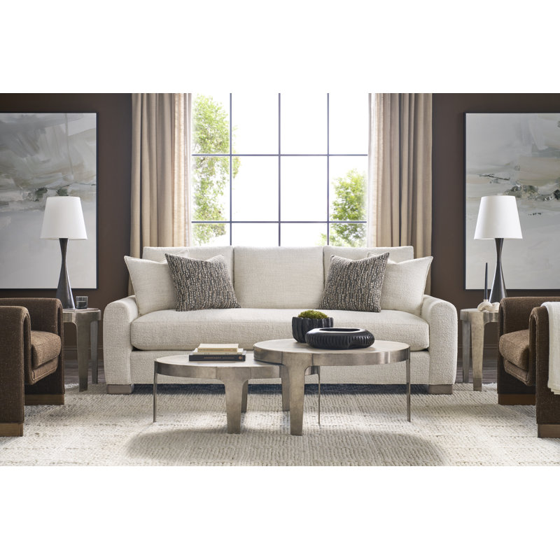 Noa Stone Coffee Table, 18" H x 36" W x 36" D