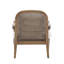 Fauteuil d'appoint Mid-Century moderne de 26,6 po avec dossier en rotin et structure en bois d'hévéa Marindale-129247728