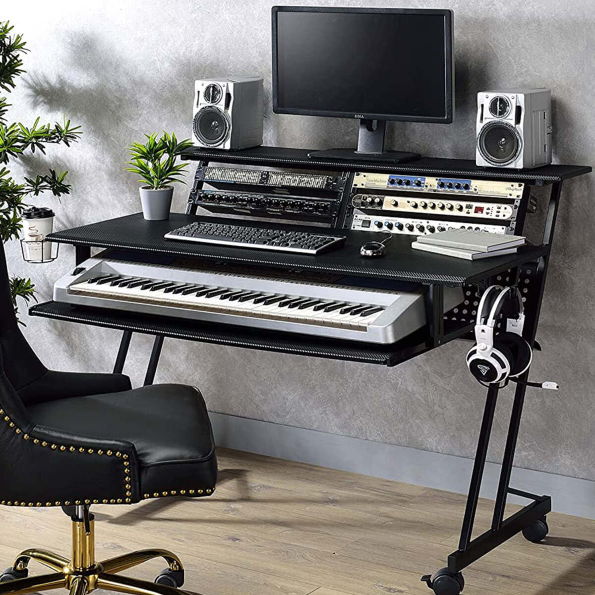 Inbox Zero Music Studio Producer Recording Piano Stand Desk, Unique & Smart  Design Workstation Table & Reviews