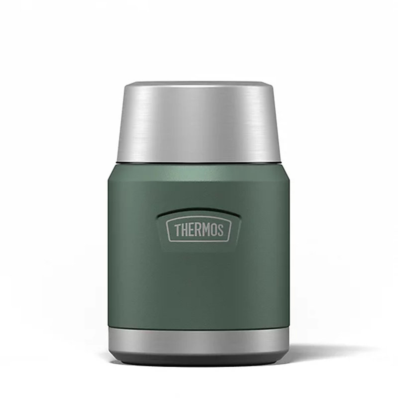 Thermos 470Ml Icon Series Food Flask W/ Spoon, Green