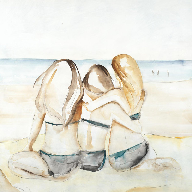 Filles, fin de semaine sur toile, H 54 po x l 54 po x P 1,5 po