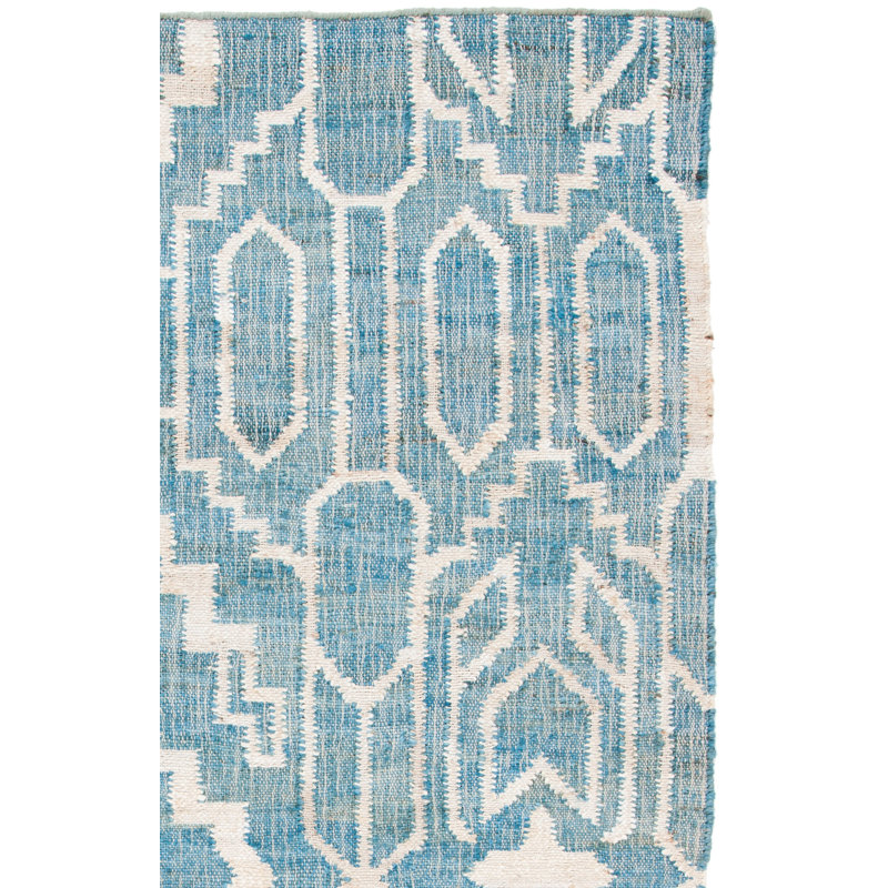 Natural Fiber Flat Weave Jute Southwestern Rug, Runner 2'3" x 9'