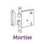 Meadows Interior Mortise Door Knob with Mission Long Plate-809741876